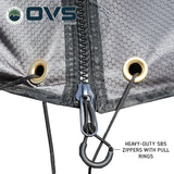 OVS XD Nomadic 270 Awning Walls with Blackout — Feature shot: SBS zippers with pull rings