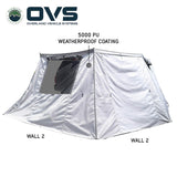 OVS XD Nomadic 270 Awning Walls with Blackout — Feature shot: Grey Hex walls rated 5000 PU