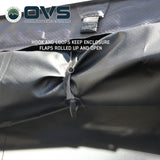 OVS XD Nomadic 270 Awning Walls with Blackout — Feature shot: roll-up door flaps