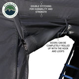 OVS XD Everest Annex Room — Feature shot: double stitching and roll-up panels