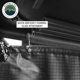 OVS XD Everest Annex Room — Feature shot: channel-slide attachment to the tent