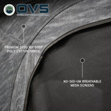 OVS XD K2 — Feature shot: 320g ripstop poly-cotton fabric and mesh screens