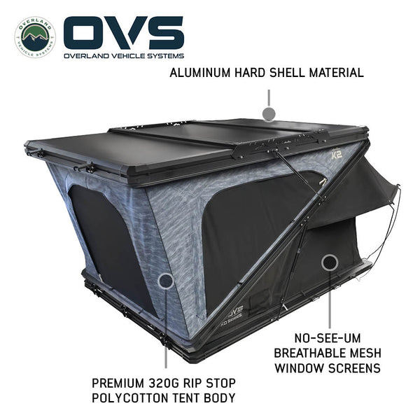 OVS XD K2 — Feature shot: aluminum hard shell and no-see-um mesh