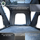 OVS XD K2 — Feature shot: blackout interior and anti-condensation mat