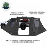 OVS XD Nomadic 180 LTE Awning Wall — Feature shot: premium ripstop weatherproof fabric