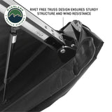 OVS XD Nomadic 90 Self-Deploying Awning — Feature shot: rivet-free truss design