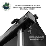 OVS XD Nomadic 90 Self-Deploying Awning — Feature shot: ballistic nylon guy lines and stakes