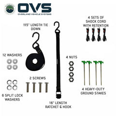OVS XD Nomadic 270 LTE Awning – 270° Compact Overland Shade Shelter