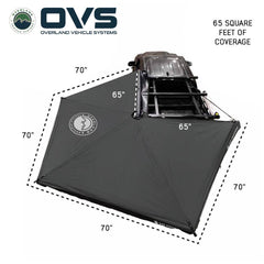 OVS XD Nomadic 270 LTE Awning – 270° Compact Overland Shade Shelter