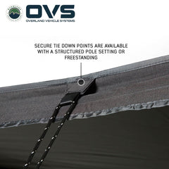OVS XD Nomadic 270 LTE Awning – 270° Compact Overland Shade Shelter