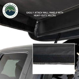 OVS XD Nomadic 270 LTE Awning Walls — Feature shot: walls attach with heavy-duty hook and loop