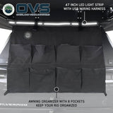 OVS XD Nomadic 315 Awning — Feature shot: LED strip and organizer included