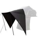 OVS XD Sherpa Tent Awning — Feature shot: zipped to the entrance of an XD Sherpa tent