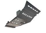 Backwoods Adventure Mods Aluminum Skid Plate System (2005–2023 Tacoma) — Feature shot: full aluminum skid plate kit laid out