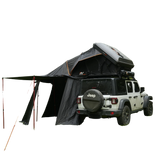 NaturNest Sirius 2 XL Annex Room — Feature shot: annex fully deployed with a sealed vestibule around the ladder entry