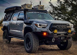 Backwoods Adventure Mods Hi-Lite No Bull Bar (2016–2023 Tacoma) — Feature shot: front view of the hybrid bumper without bull bar