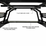 OVS Discovery Bed Rack – Mid-Size Truck Short Bed — Feature shot: 4-sided T-slot top bars