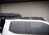 Backwoods Adventure Mods DRIFTR Roof Rack (2024–2027 Tacoma) — Feature shot: side view of the rack on a 4th gen Tacoma