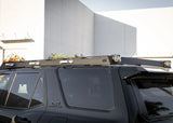 Backwoods Adventure Mods DRIFTR Roof Rack (2025–2027 4Runner) — Feature shot: LED chase lights set into the rear fairing