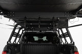 FSR 180 Tailgate Awning — Feature shot: interior view when mounted to the rear of a truck bed rack