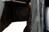 FSR 270 Awning Walls V2 — Feature shot: interior view with the zippered bug-mesh windows closed