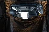 FSR Shower Awning Kit — Feature shot: interior view through the zippered vehicle-access window