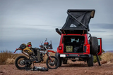 FSR Evolution XL — Lifestyle shot: deployed at a year-round overlanding campsite