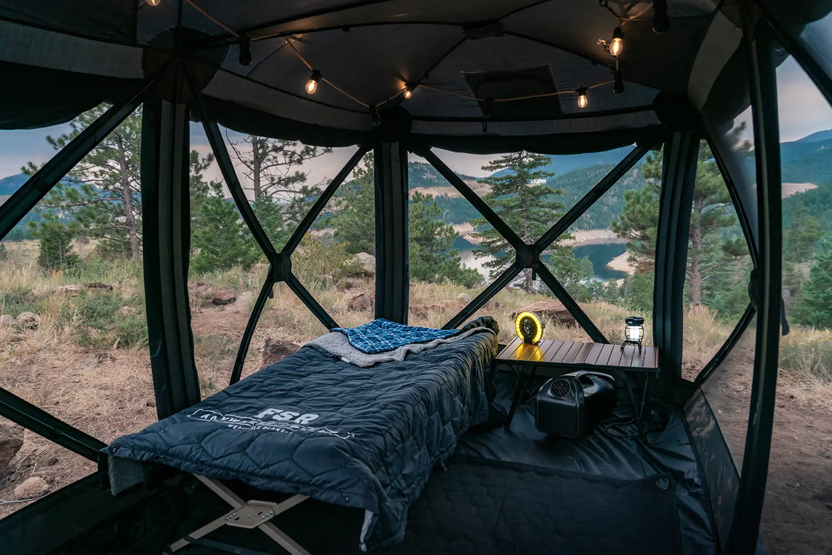 A Real Base Camp Shelter