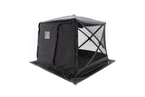 FSR Hub 4XL — Feature shot: deployed pop-up hub tent with door and windows open