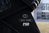 FSR Kali King — Feature shot: close-up of the Free Spirit Recreation branding on the shell