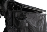 FSR Shower Awning Kit — Feature shot: LED light switch and exterior battery pocket close-up