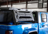 Backwoods Adventure Mods Overland Bed Rack (2020–2027 Gladiator) — Feature shot: passenger side view