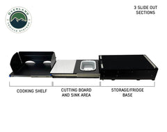 Overland Vehicle Systems Camp Kitchen With Slide Out Sink Cooking Shelf and Work Station