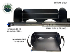 Overland Vehicle Systems Camp Kitchen With Slide Out Sink Cooking Shelf and Work Station