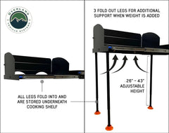 Overland Vehicle Systems Camp Kitchen With Slide Out Sink Cooking Shelf and Work Station