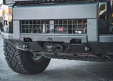 Backwoods Adventure Mods Lo-Pro Hidden Winch Bumper (2024–2027 Land Cruiser 250) — Feature shot: close-up of the hidden winch mount