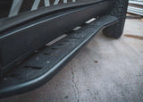Backwoods Adventure Mods Rock Sliders (2024–2027 Land Cruiser 250) — Feature shot: top view of the slider rail and step plate