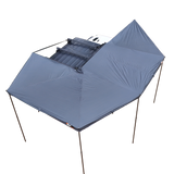 NaturNest 270 Plus Telescoping Awning — Feature shot: awning deployed with telescoping arms extended