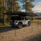 NaturNest 270 Plus Telescoping Awning — Feature shot: side view of deployed awning