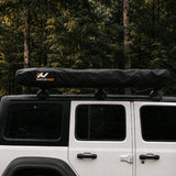NaturNest 270 Plus Telescoping Awning — Feature shot: awning folded and packed with storage bag
