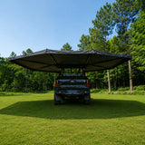 NaturNest 360 Degree Car Awning — Feature shot: rear view of deployed awning