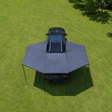 NaturNest 360 Degree Car Awning — Feature shot: top-down view of full wraparound coverage