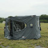 NaturNest Wall Room for 270 Car Awning Plus — Feature shot: wall room attached directly to the 270 Awning Plus frame