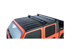 Jeep Gladiator JT Rhino Rack Vortex Black 2 Bar Roof Rack w/ Backbone and RCL Legs