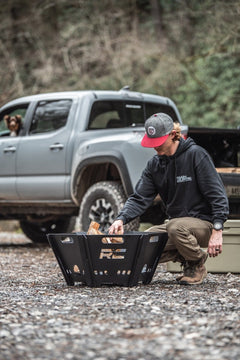 Rough Country Overlanding Collapsible Fire Pit with Carry Bag