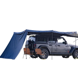 NaturNest Side Tent for 270 Car Awning Plus — Feature shot: side tent attached to the 270 Plus awning frame