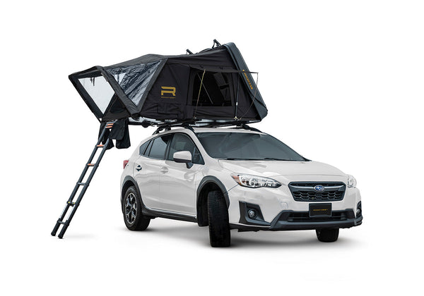 Roofnest Condor 2 Air — Feature shot: front view mounted on a Subaru