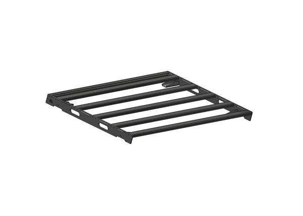Backwoods Adventure Mods DRIFTR Bed Rack Topper (2005–2027 Tacoma) — Feature shot: complete topper with slotted crossbars