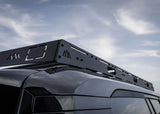 Backwoods Adventure Mods DRIFTR Roof Rack (2024–2027 Land Cruiser 250) — Feature shot: rack on a black Land Cruiser 250