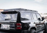 Backwoods Adventure Mods DRIFTR Roof Rack (2024–2027 Land Cruiser 250) — Feature shot: rear of the rack